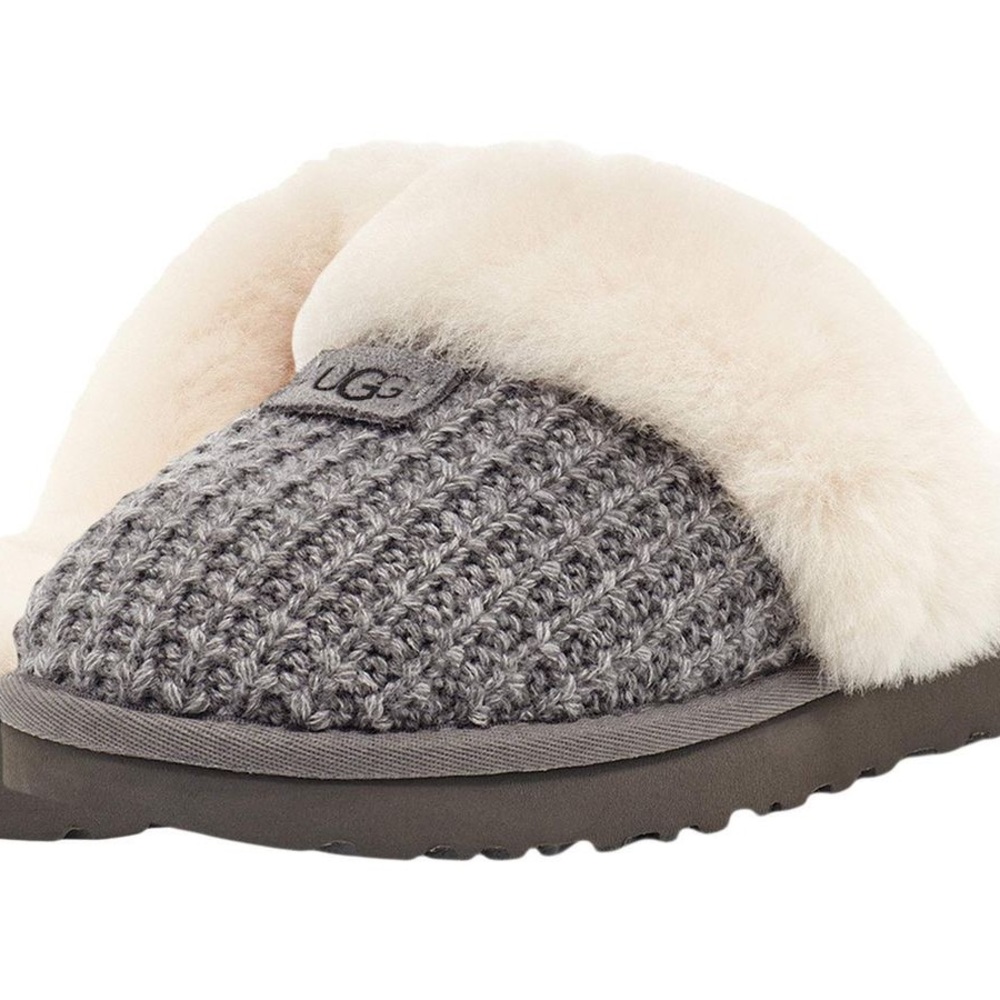 Pre-loved Ugg Grey Knit Slippers